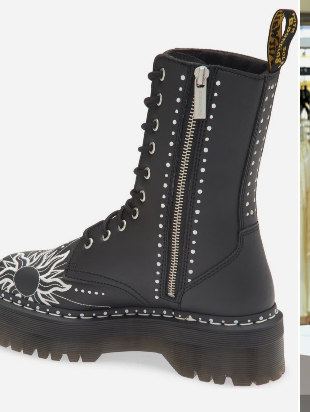 NEW! Dr. Martens Jadon Hi Solar Flare Platform Boots. Size 8. Price Is Firm! - Picture 8 of 9